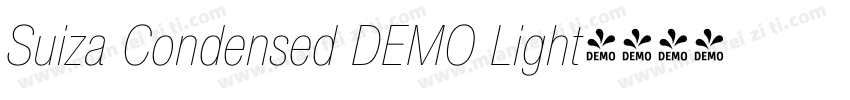 Suiza Condensed DEMO Light字体转换